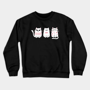 cat wearing sunglasses Crewneck Sweatshirt